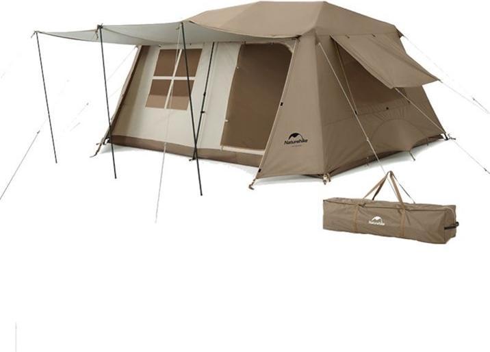 Naturehike Village 13 ridge automatic tent brown-Tiblack