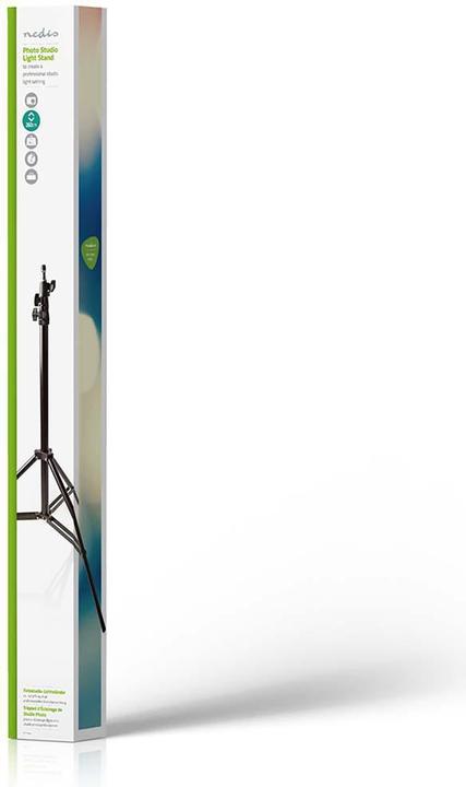 Actual product image Nedis Photo studio light stand Max. load: 4.0 kg Max. working height: 260 cm 3 segments T (260 cm, 4 kg)