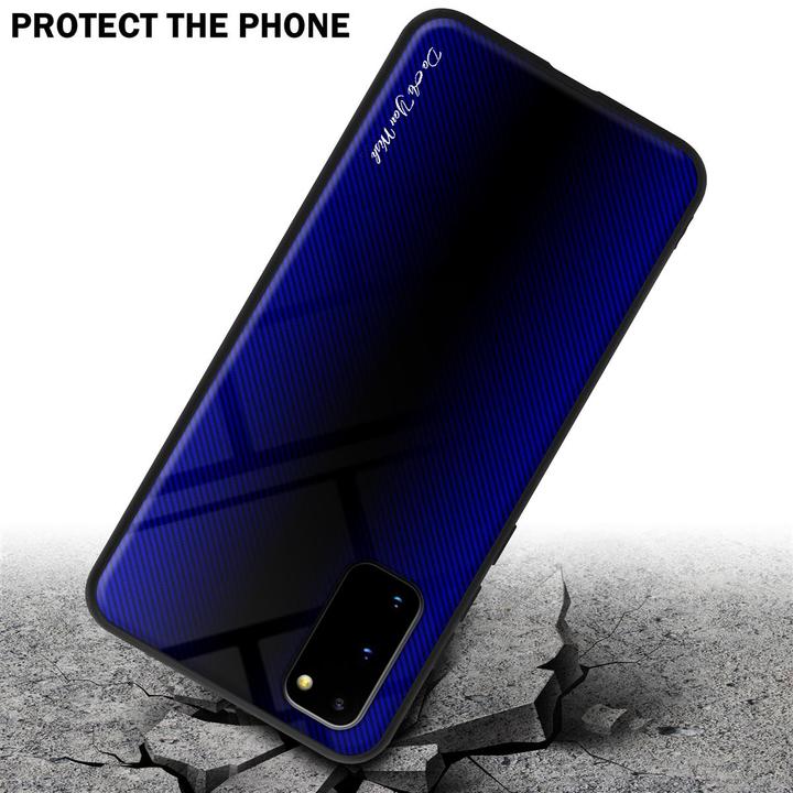 Productafbeelding Cadorabo TPU gestreepte glasplaat (Samsung Galaxy S20+)