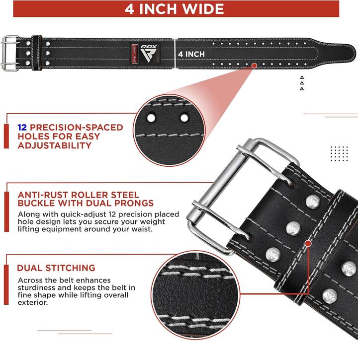 Actual product image Rdx Gewichthebergürtel, 12 verstellbare Löcher, Grösse M