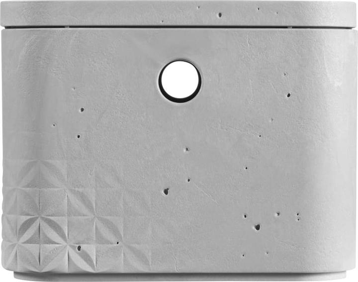 Actual product image Curver Set of 3 BETON Box M with lid light grey (34 x 24.5 x 13 cm, 8 l)