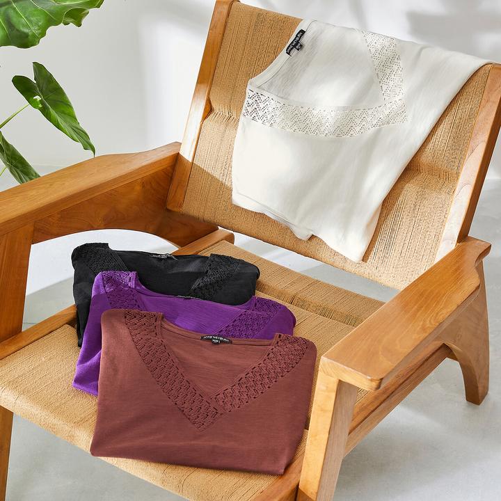 Produktbild Anne Weyburn T-Shirt mit V-Ausschnitt (50)