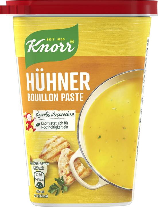 Actual product image Knorr Chicken bouillon paste, chicken bouillon ideal for soups, poultry & potatoes or as a drinking