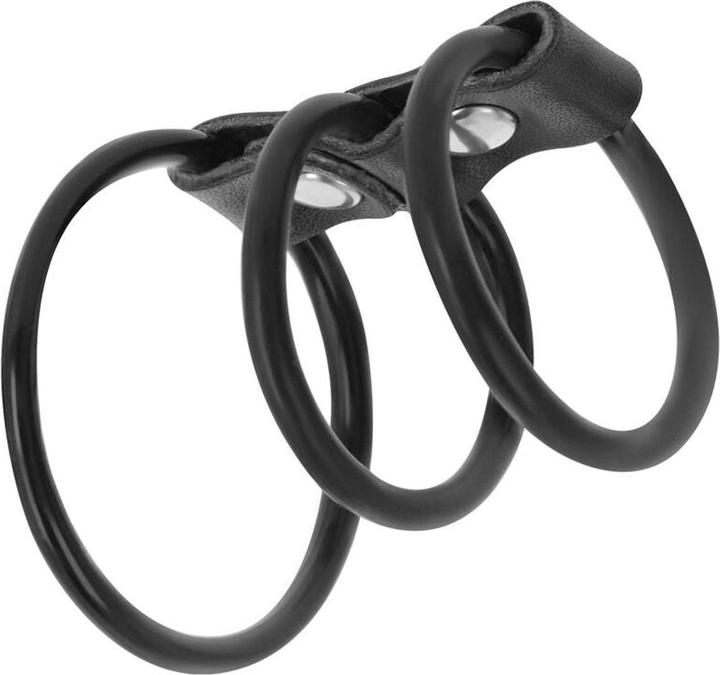 Darkness Anello per il pene "Flexible Cock Rings", set di 3 con anello per i testicoli