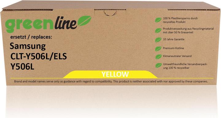 Image du produit Inkadoo Toner greenline remplace Samsung CLT-Y 506 L/ELS / Y506L toner, jaune jaune (Y)