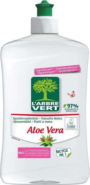 Image du produit L'arbre vert Liquide vaisselle écologique Aloe Vera Fl 500 ml (Liquide)