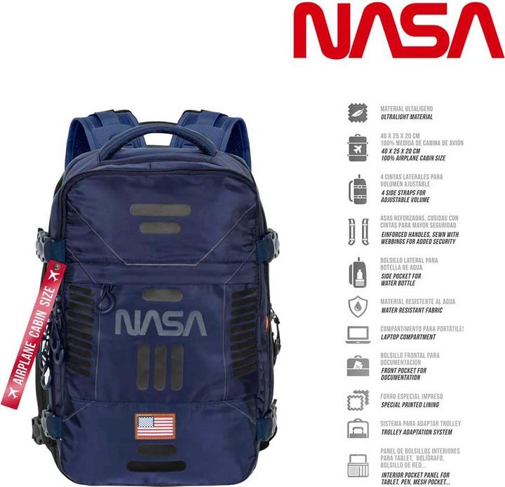 Actual product image Karactermania Mercury Backpack Underseat Cabin Bag 40x20x25cm Spaceship