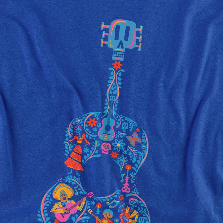 Immagine prodotto La Maison du Coco Maglietta Ernesto Miguel Hector Chitarra Colorata Adulto Unisex (S)
