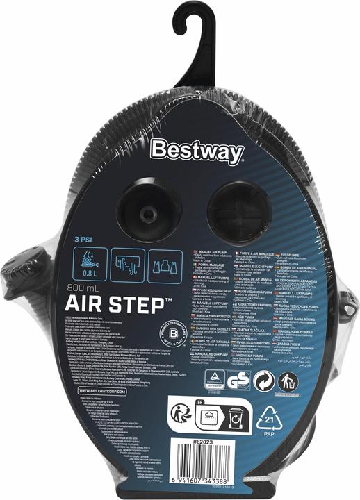 Actual product image Bestway Foot pump blue 0.8L 23x15cm