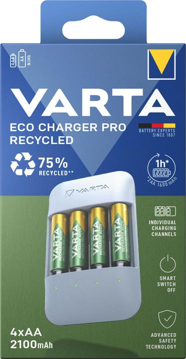 Produktbild Varta Ladegerät Akku (1 Stk., AA, 2100 mAh, Ladegerät inkl. Akku)