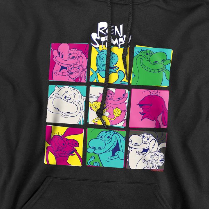 Immagine prodotto Ren & Stimpy Warhol 2 Felpa con Cappuccio Uomo (XL)