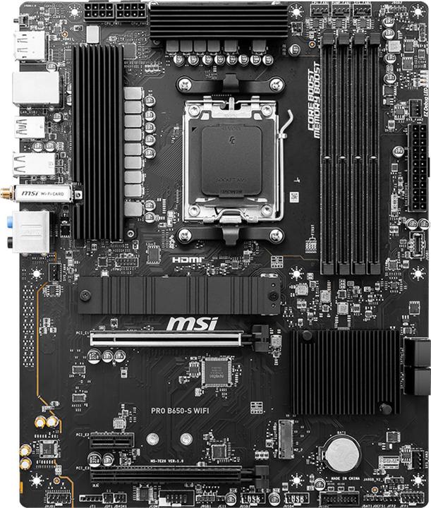 Image du produit MSI PRO B650-S WIFI (AM5, AMD B650, ATX)