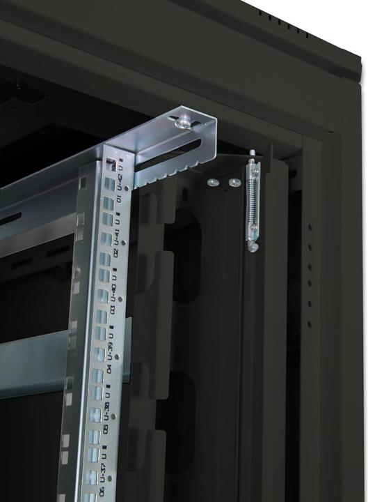 Actual product image Digitus Network cabinet 48.3cm 19inch 42U H2053mmxW800mmxD1000mm black with glass door incl. 28xmounting (42 RU, 19 inch rack)