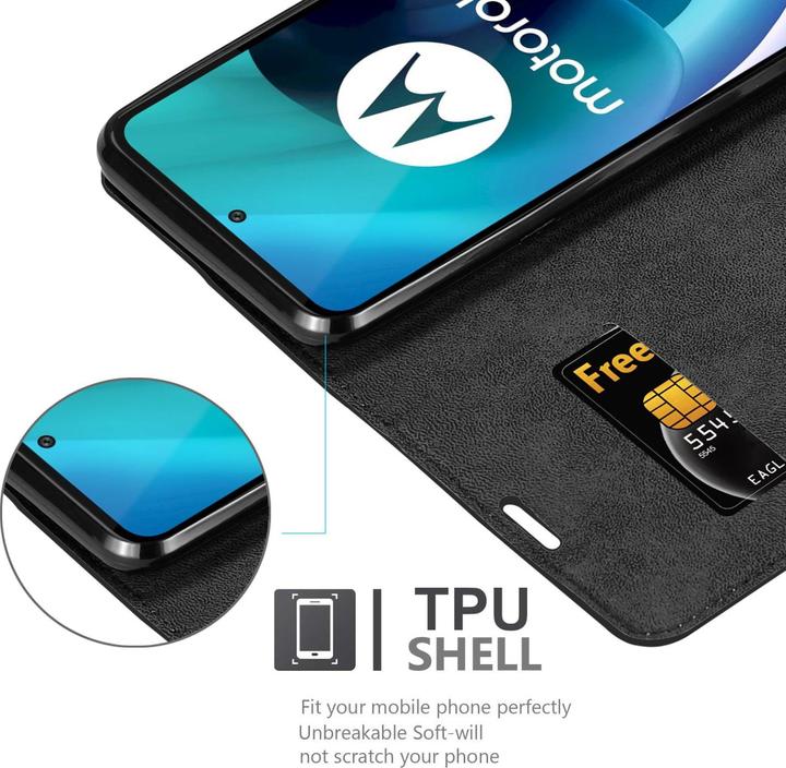Produktbild Cadorabo Book Invis. Magnet Hülle (Motorola Moto G71 5G)
