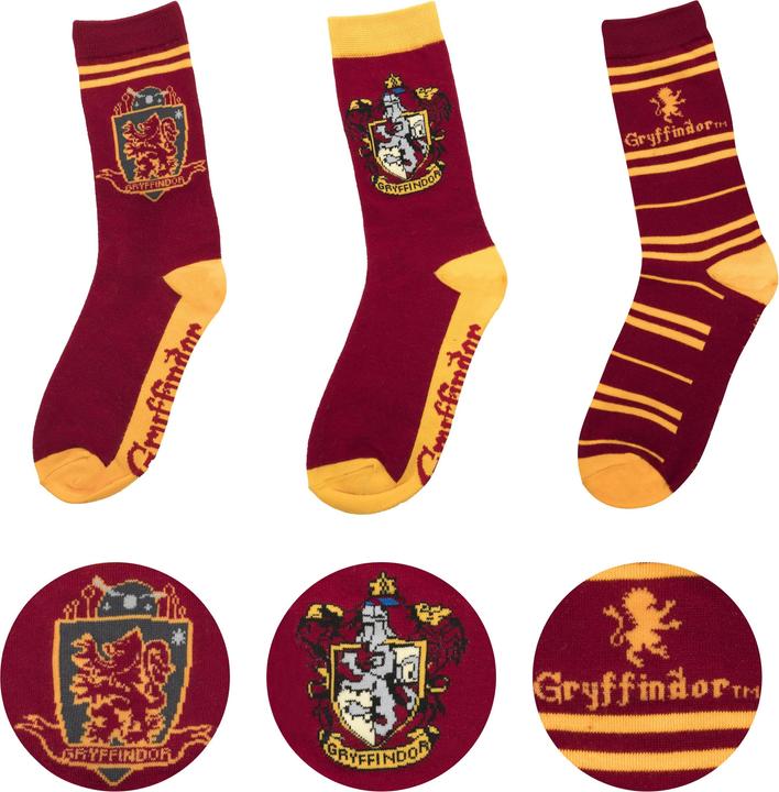 Cinereplicas Harry Potter: Gryffindor (3er Pack, One Size)