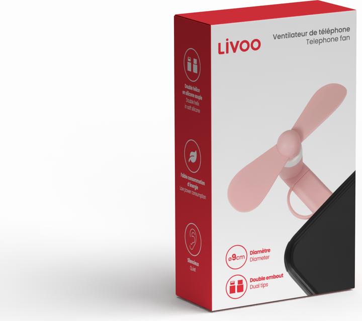 Actual product image Livoo Telefonventilator