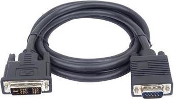 PremiumCord DVI-I - D-Sub (VGA) cable 2m juodas (kpdvi1a2) (2 m, DVI)