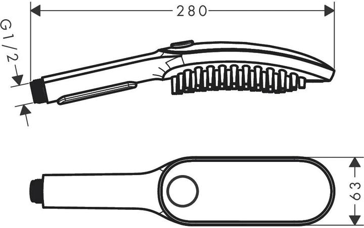 Immagine prodotto hansgrohe DogShower doccia per cani 150 3 tipi di getto Seleziona (3 Tipi di raggi, 7.60 l/min)