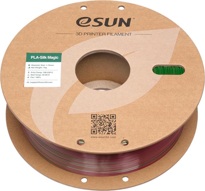 Actual product image eSUN EPLA-SILK MAGIC 1,75mm RED GREEN 1kg (PLA, 1.75 mm, 1000 g, Multicoloured)
