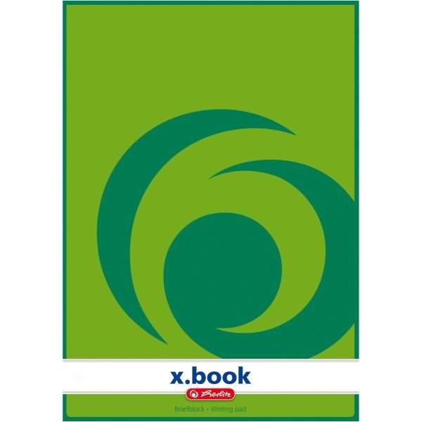 Actual product image Herlitz Letter pad x.book DIN A4 blank (A4, Plain, No binding)