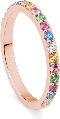 Breuning RING - Brill. | Sky Blue | Apple Green | Saf. Pink (58, 585/14 K Gold)