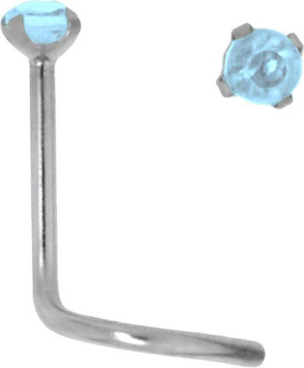Bijouteria Nasenpiercing (Chirurgenstahl 316L, Kristall)