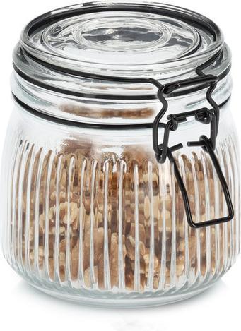 Image du produit Zeller Present Bocal à provisions avec fermeture à étrier 550 ml ø 10.7x11 cm (0.55 l)