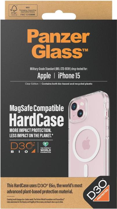 Produktbild PanzerGlass Hard Case (Apple iPhone 14, Apple iPhone 15, Apple iPhone 13)