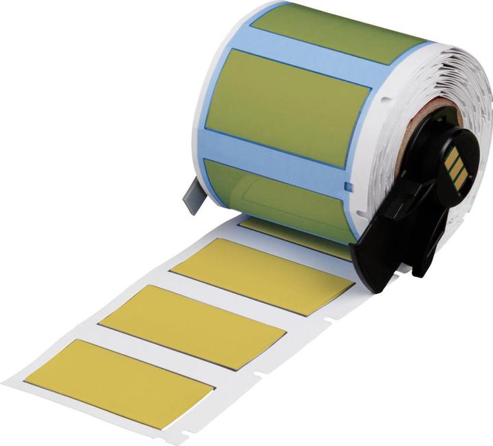Actual product image Brady PSPT-750-175-YL, Permasleeve, heat shrinkable polyolefin, Yellow, 44.83 x 31.80 mm, for Kab