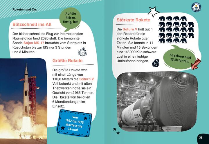 Image du produit Ravensburger Guinness World Records für Erstleser - Weltraum (Rekordebuch zum Lesenlernen) (Allemand, 2024)