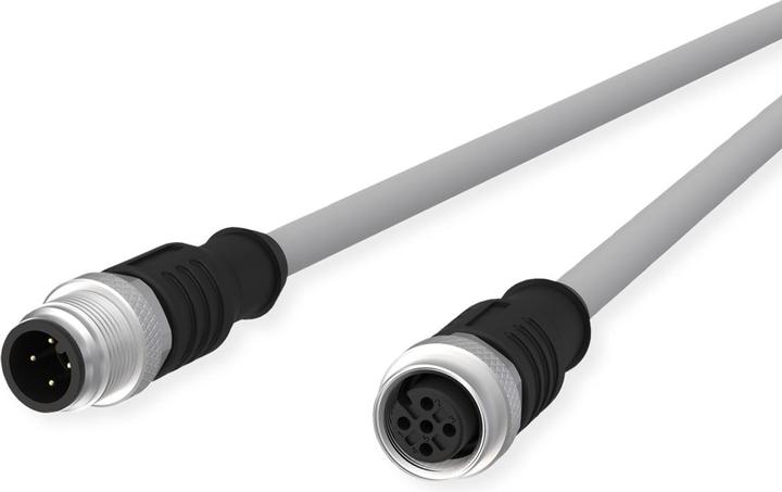 Actual product image Metz Connect MC 142MIA12100 - Sensor cables M12 4-pin plug> coupling 10 m (CAT6, 10 m)