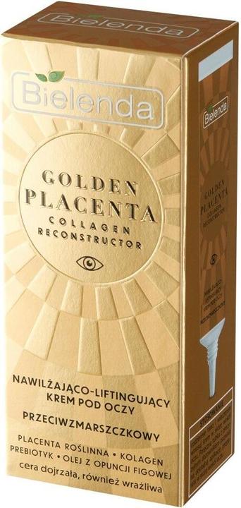 Bielenda Golden Placenta Collagen Reconstructor Crema Occhi Idratante e Lifting Antirughe 15Ml (15 ml, Giorno + Notte)