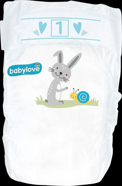 Produktbild dm babylove Premium-Windeln (Gr. 1, Tragepack, 28 Stück)