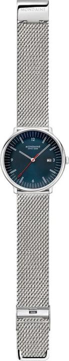 Actual product image Mondaine MLE.41240.LQV.SET Herrenuhr Doppio 41mm 5ATM (Analogue wristwatch, Swiss made, 41 mm)