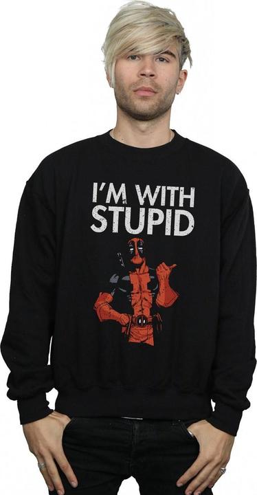 Image du produit - Sweat DEADPOOL I'M WITH STUPID - Homme (3XL)