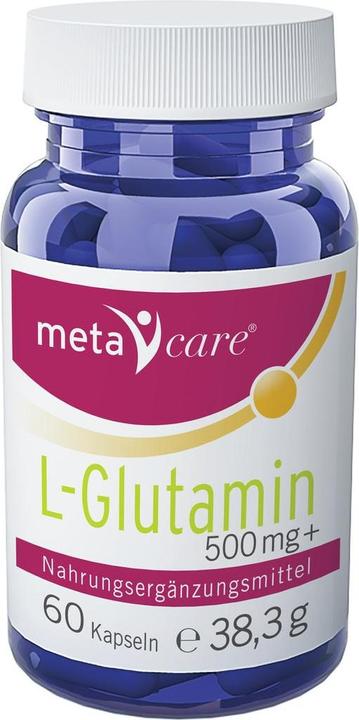 Actual product image Meta Care L-Glutamine capsule 500 mg (60 Piece, Capsules, 60 g)