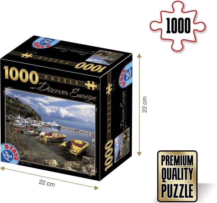 Produktbild DToys Puzzle 1000 pieces Jigsaw Puzzle - 1000 Pieces -- Discovering Europe : (1000 Teile)