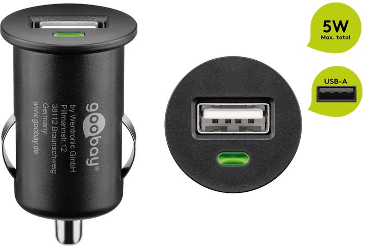 Actual product image Goobay Car charger 1xUSB