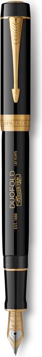 Actual product image Parker Pen PARKER fountain pen Duofold 135 special ed. black/gold nib 18k F gift box (Gold)