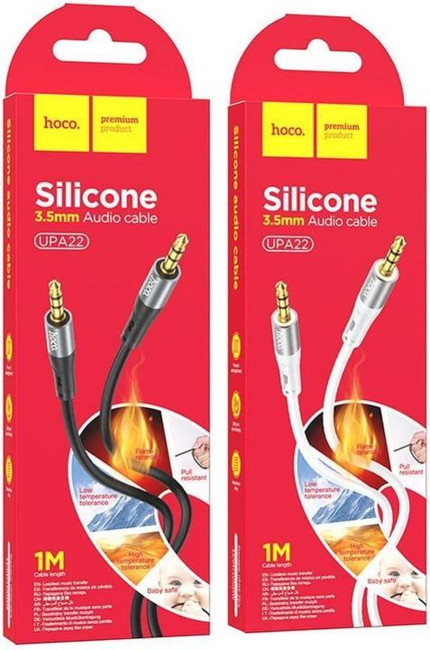 Immagine prodotto Hoco 3.5mm to 3.5mm Audio Kabel UPA22, 1m, Schwarz (1 m)