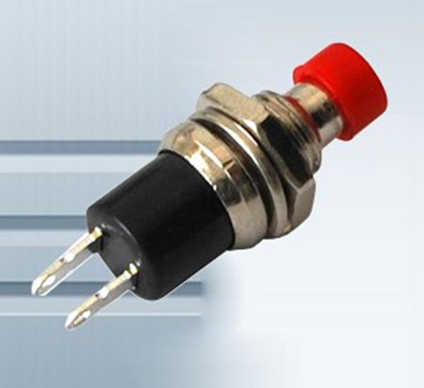 Image du produit OEM Bouton-poussoir rouge pour montage avec cosses à souder