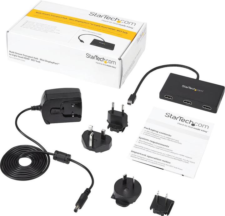 Actual product image StarTech Mdp 1.2 To HDMI Mst Stroke
