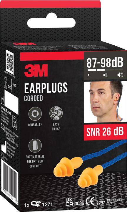 Image du produit 3M Bouchons d'oreille avec cordelette (1 x)
