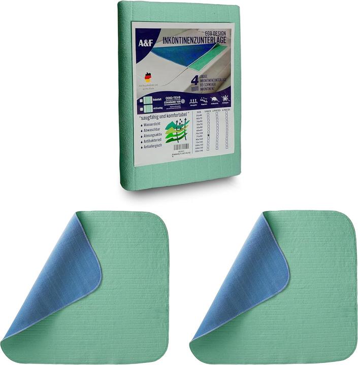 Actual product image A&F Waschbare Inkontinenzauflage, 2er Pack (2 x)