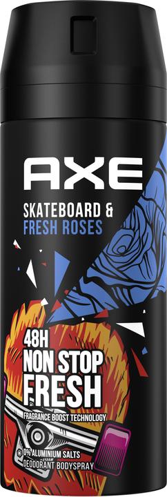 AXE Déo Skateboard & Roses fraîches 150 ml (Spray, 150 ml)