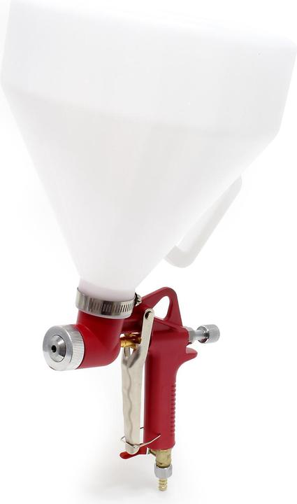 Wiltec Pistola a tramoggia 6 L con 3 ugelli Pistola a spruzzo per verniciatura con aria compressa per