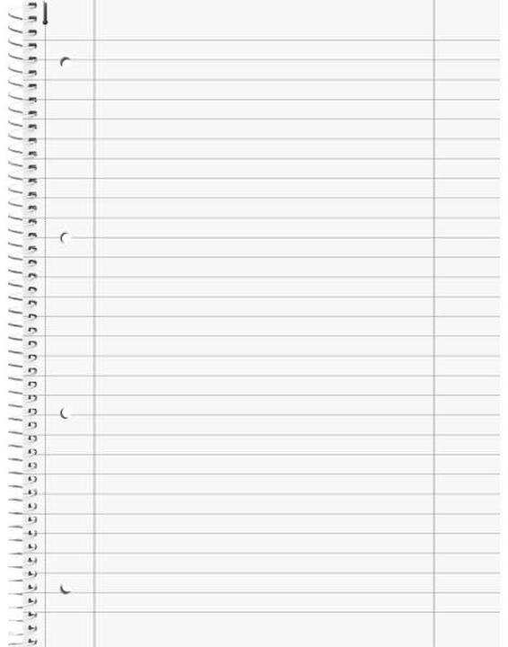 Nutritional values and ingredients Glocken College notepad 'Bells (A4, Lined, No binding)