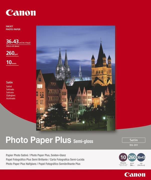 Actual product image Canon SG-201, Plus Semi-Gloss, 10 sheets, 36x43cm (260 g/m², 36 x 43 cm, 10 x)