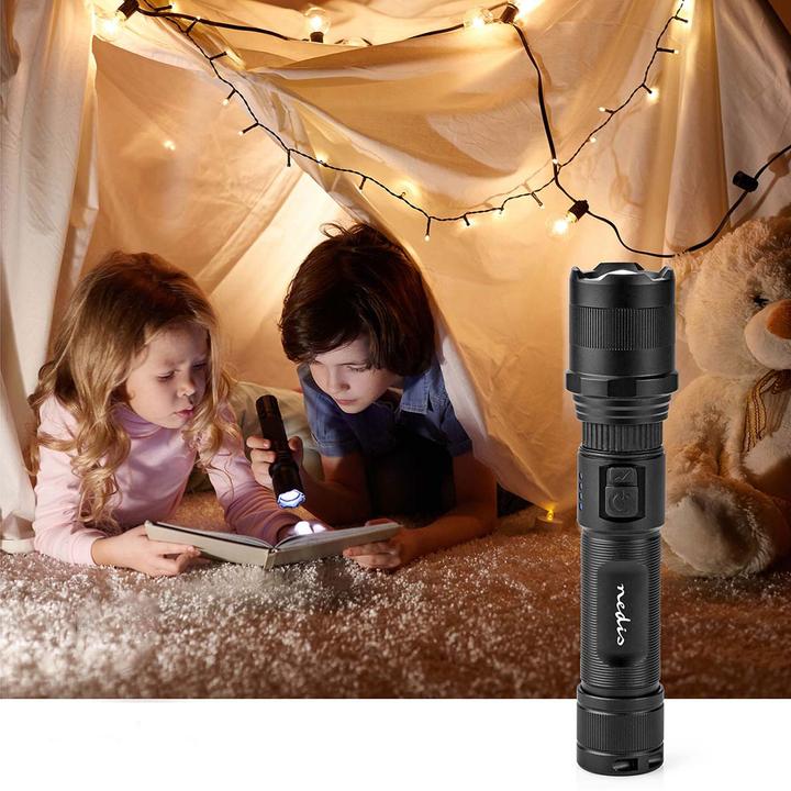 Produktbild Nedis LED-Taschenlampe, Vollmetallgehäuse, Akku, 3,7 V, 10 W (3.50 cm, 1000 lm)