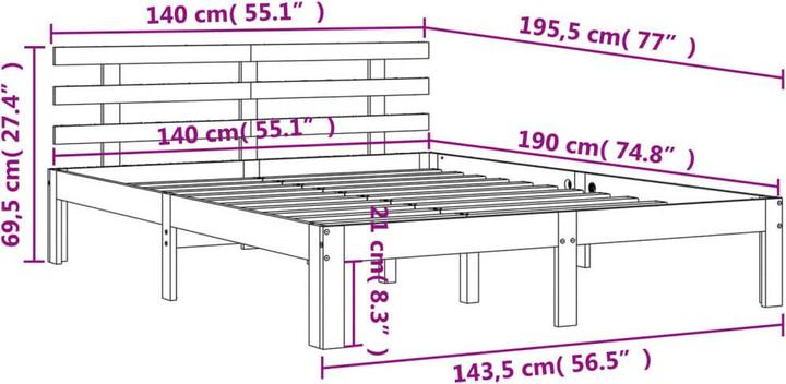 Actual product image VidaXL Silver ragwort (140 x 190 cm)